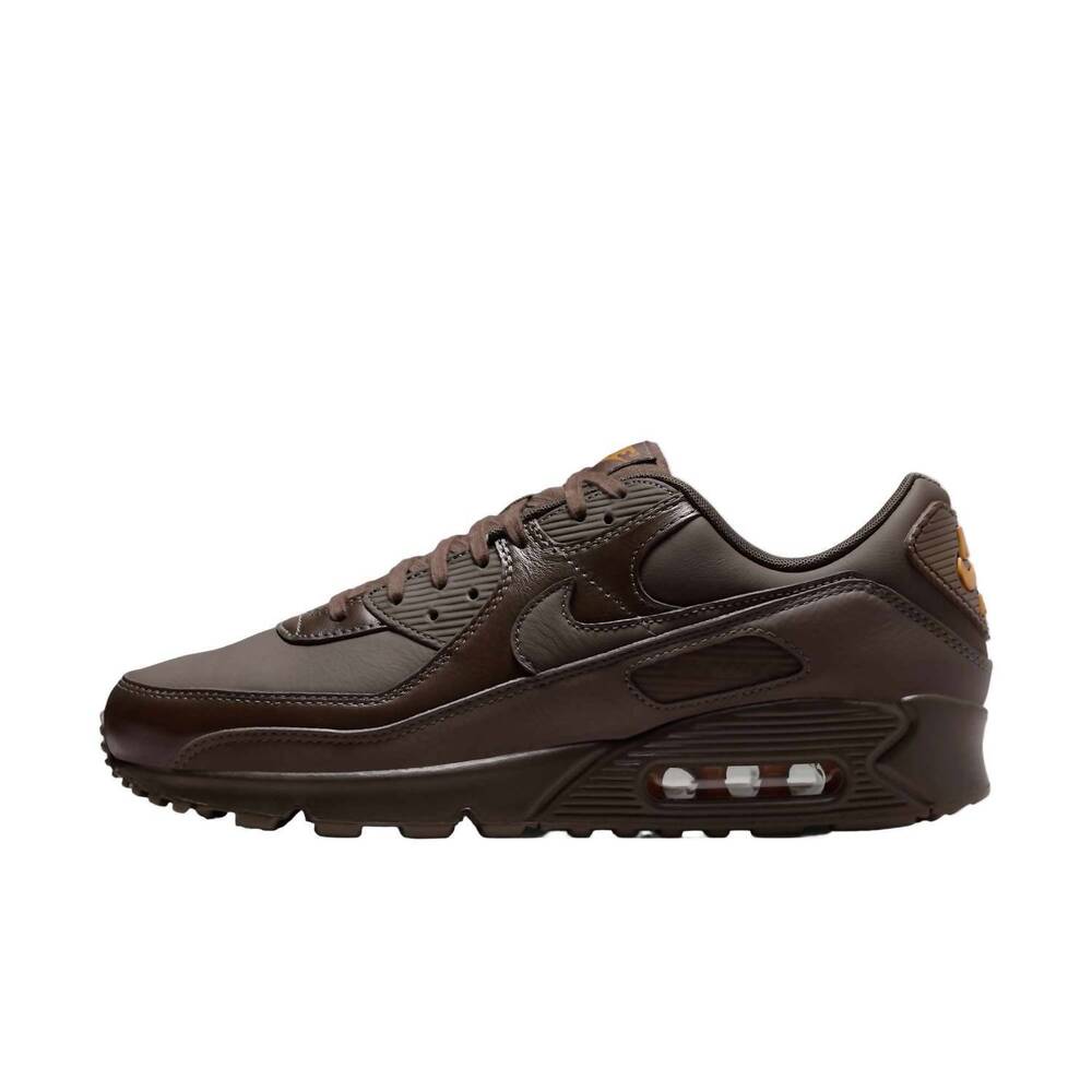 NEW NIKE men's air max 90 ess+ sneaker in baroque brown